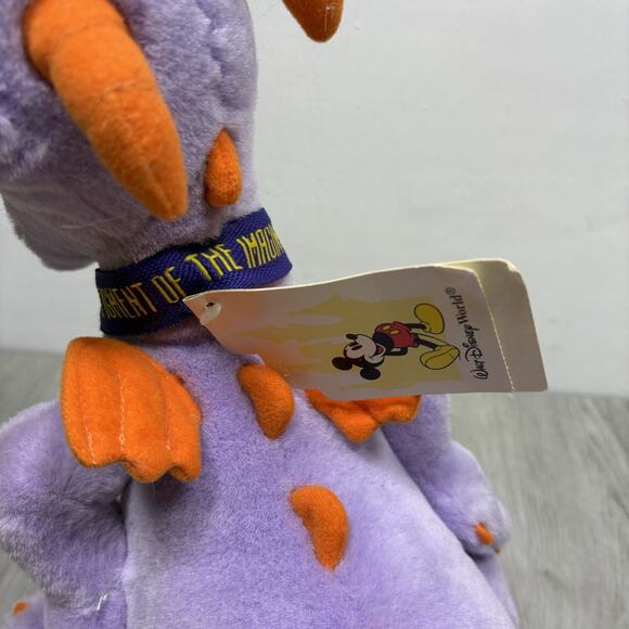 Disney FIGMENT Plush Purple Dragon 13" Epcot Imagination Institute WDW NWT Tags - Picture 3 of 14